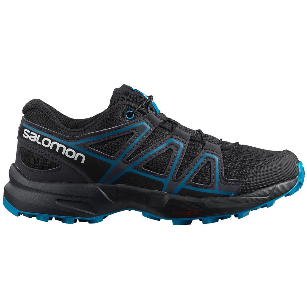 Salomon Singapore Kids Trail Running Shoes - SPEEDCROSS J Black | 25183-QKZB